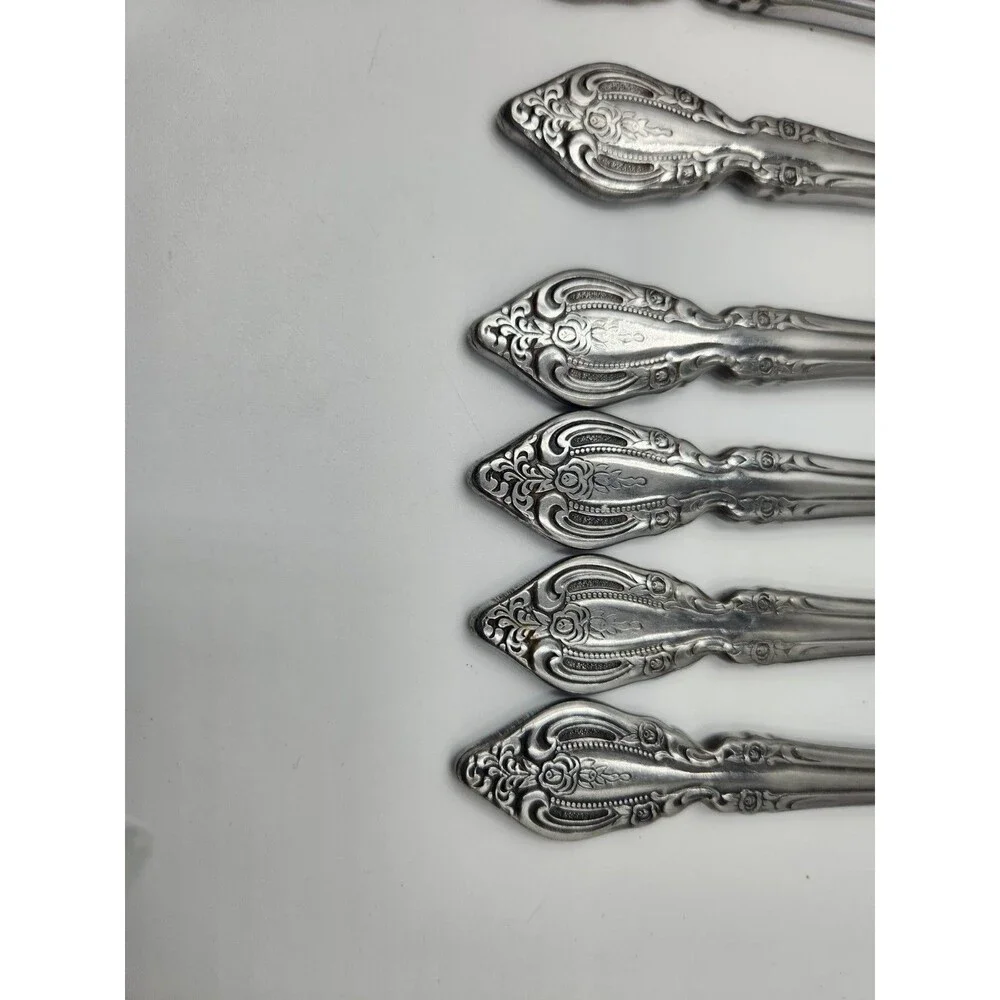 Oneida Brahms Set Of 6 Serrated Steak Knives Community Stainless Flatware Knife